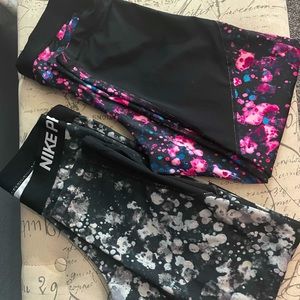Medium Pair Nike (Pink/Black) Leggings